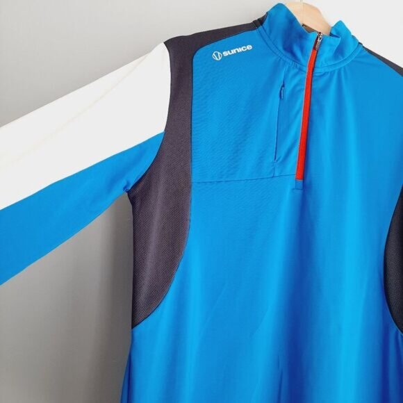 SUNICE Otaki Mid Layer Sport SuperLiteFX Long Sleeve Top Half-Zip Men's Sz M - Picture 4 of 13